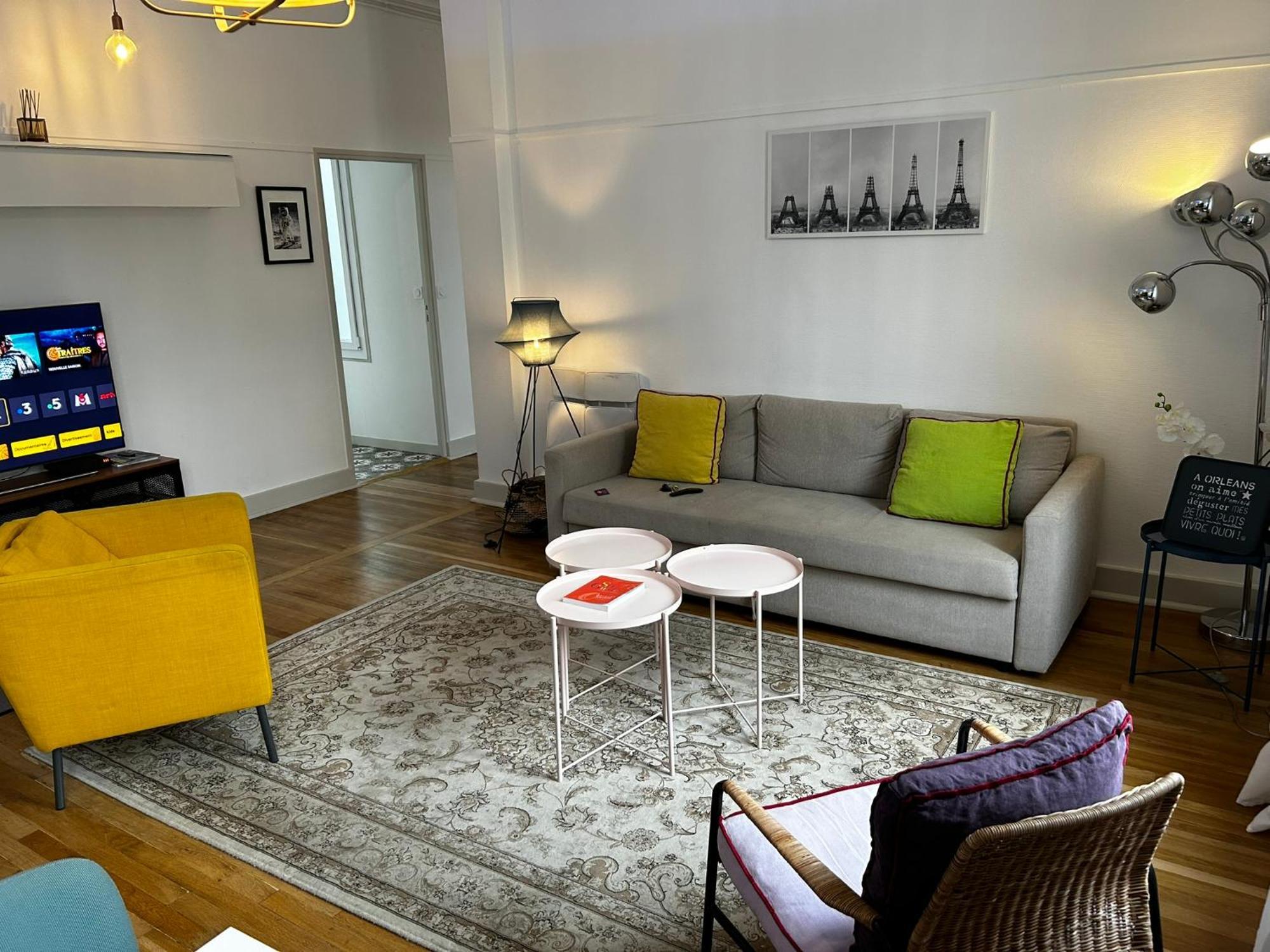Martroi - Coeur De Ville - 3 Pieces 80 M2 Tv - Internet Haut Debit - Loisirs Et Affaires Orléans Exteriör bild